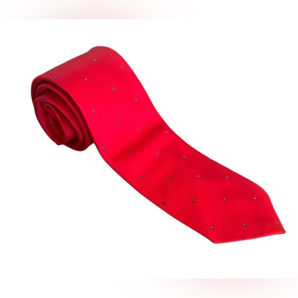 Wembley Red Tie with Subtle Dots